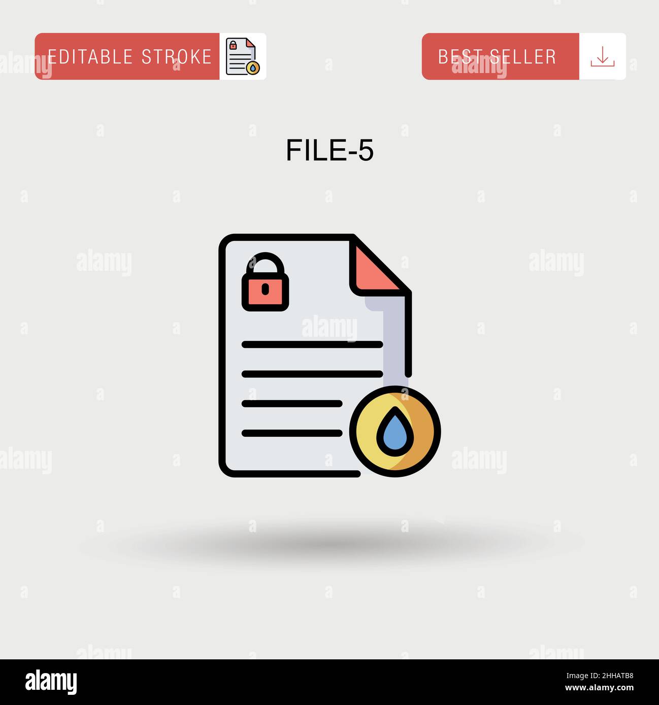 File-5 Simple vector icon Stock Vector Image & Art - Alamy