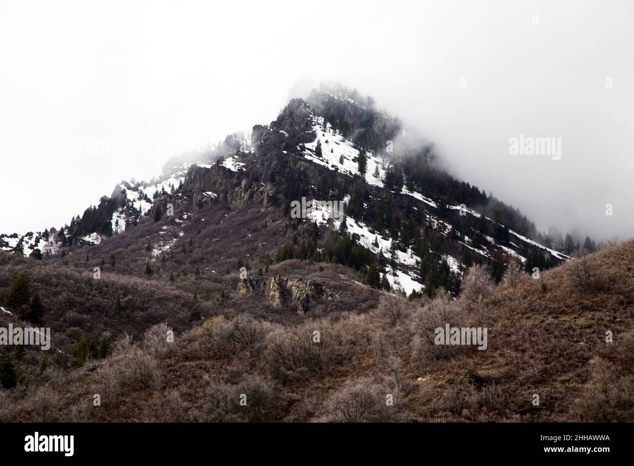 Wasatch Mountains, Ogden Utah Stock Photo