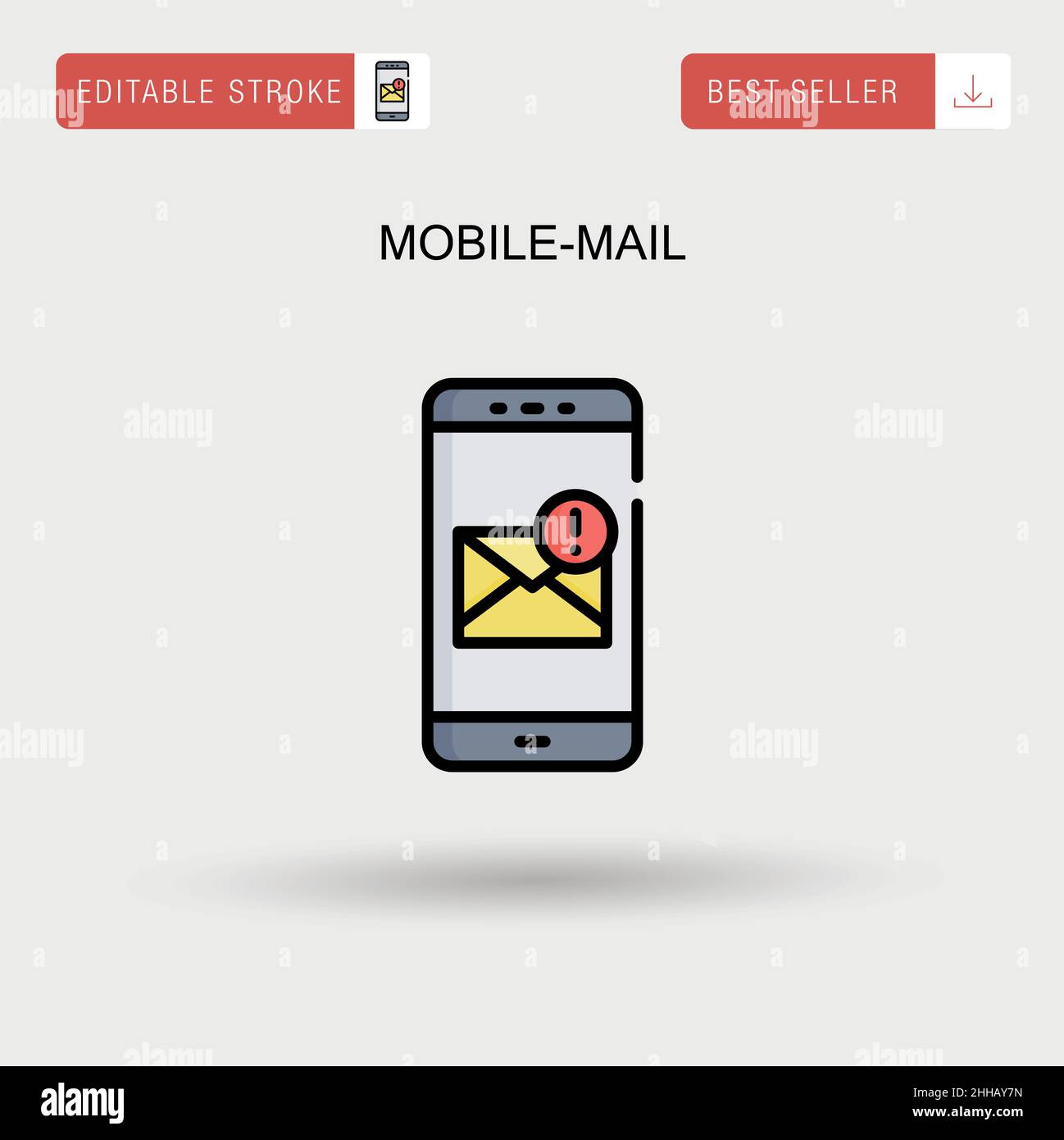 Mobilemail Simple vector icon Stock Vector Image & Art Alamy