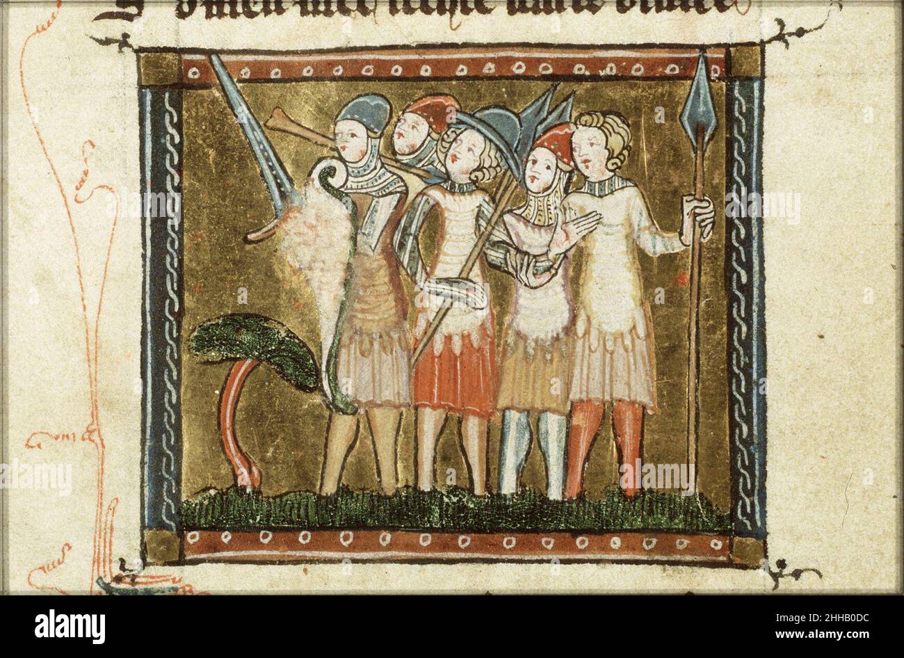 Soldiers - Der naturen bloeme - Jacob van Maerlant - KB KA 16 - 040r b ...