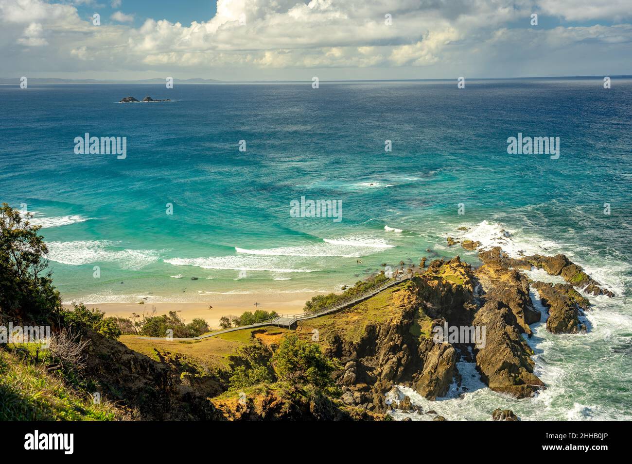 Cape Byron the most easterly point of the Australian mainland, Byron Bay, NSW, Australia Stock