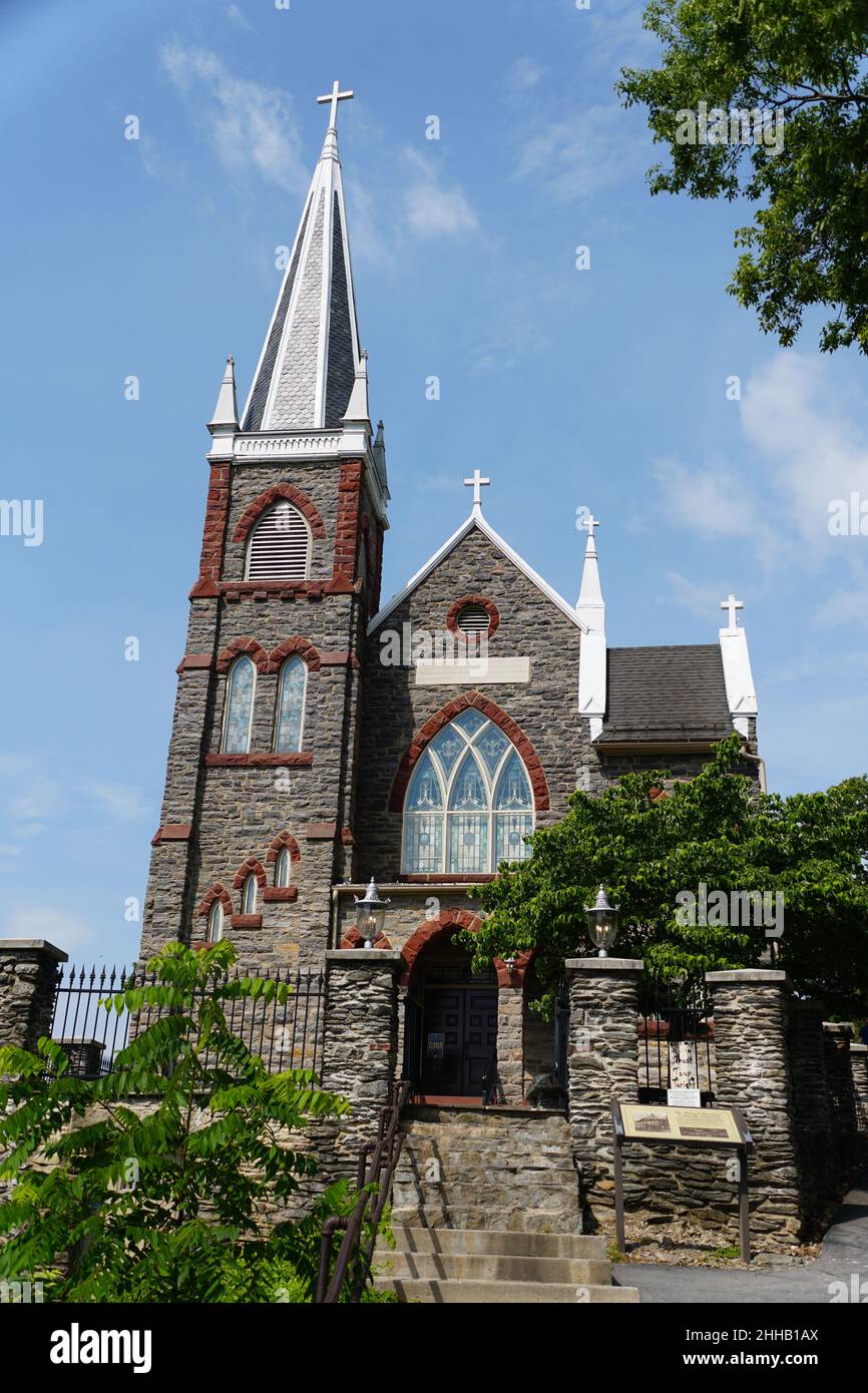 Harpers Ferry, West Virginia, U.S - August 21, 2021 - The view of St ...