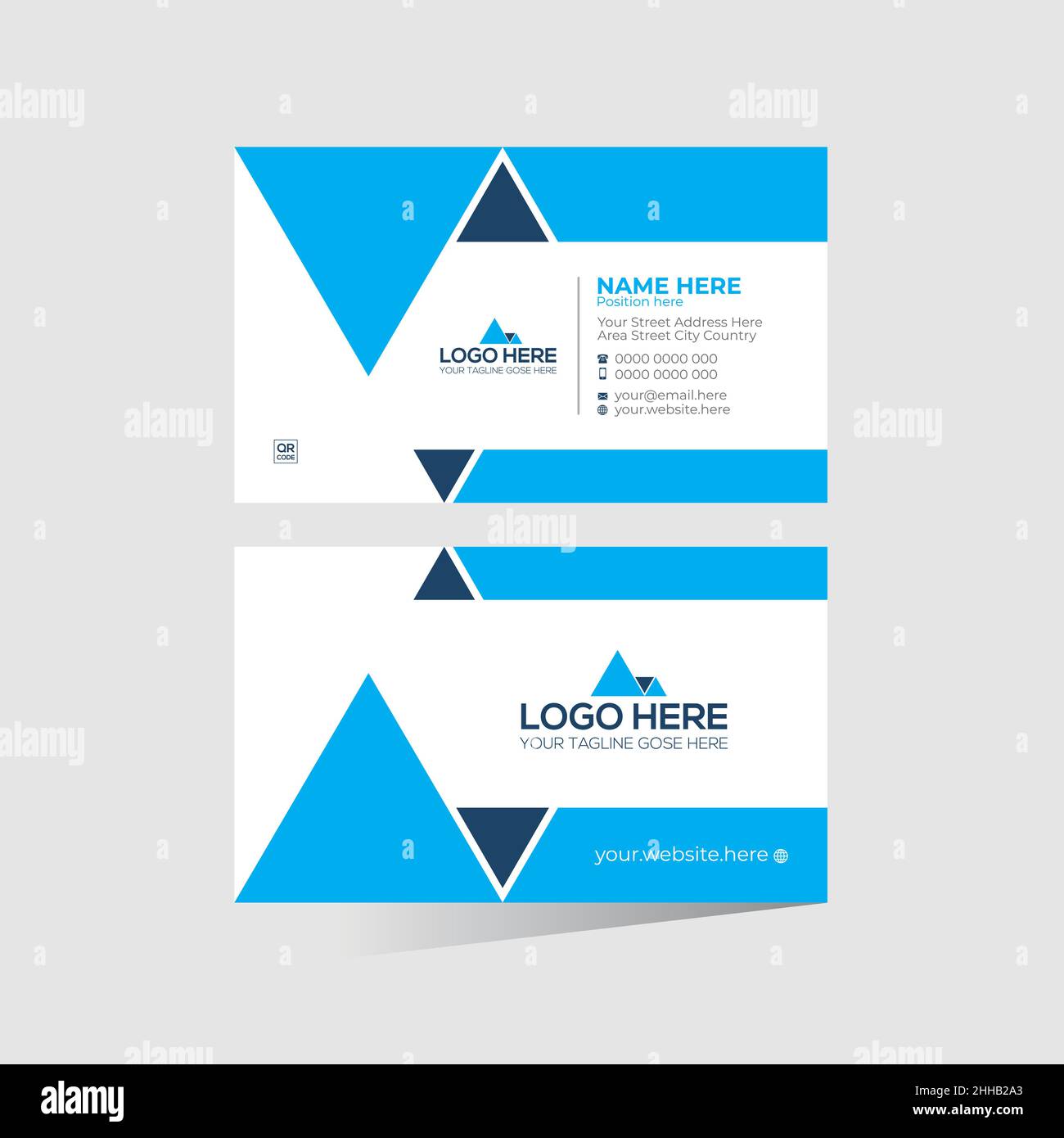 stylish vector business card design Stock Vector