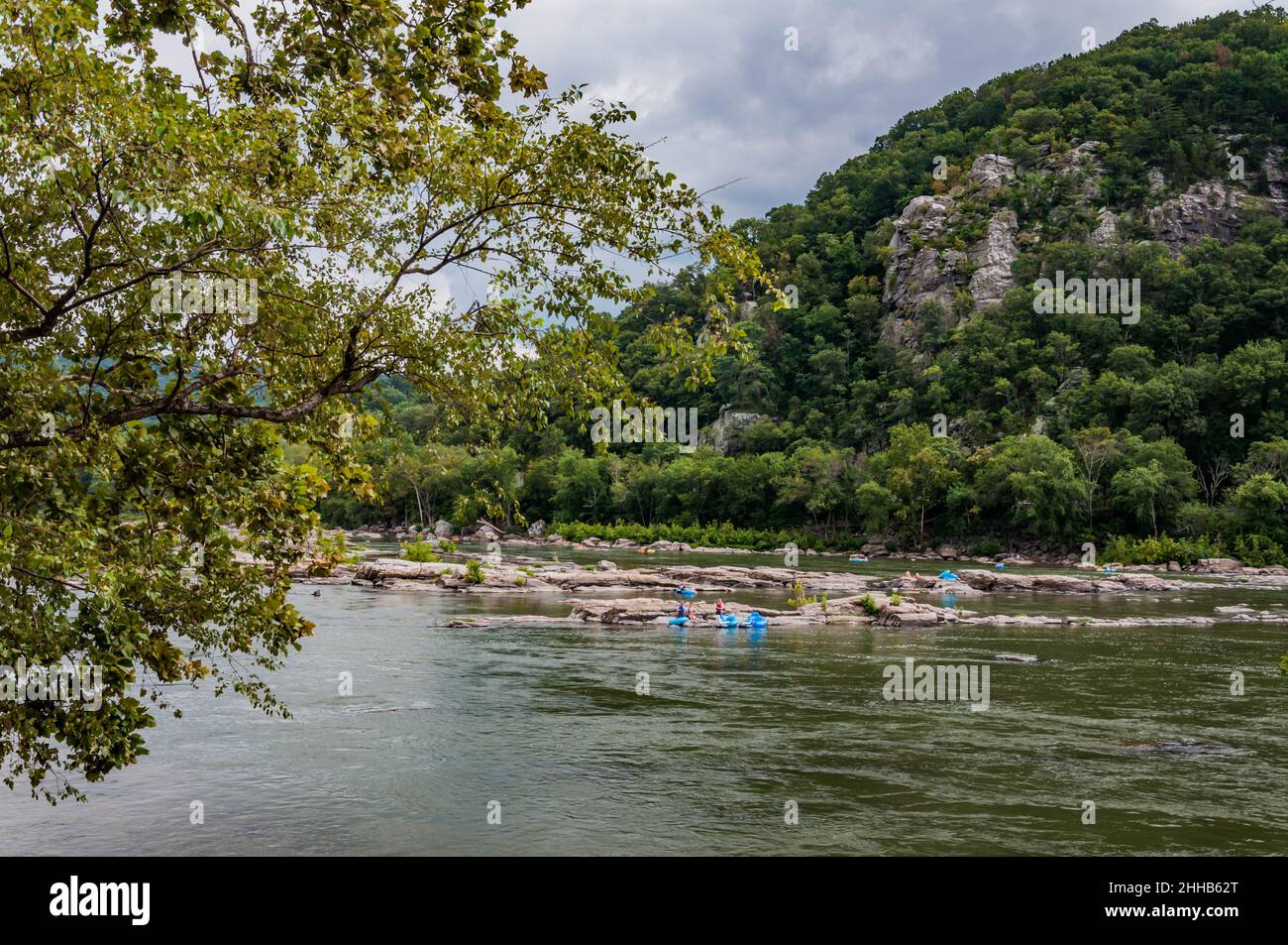 Tubing on the River, Harpers Ferry, West Virginia, USA Stock Photo Alamy