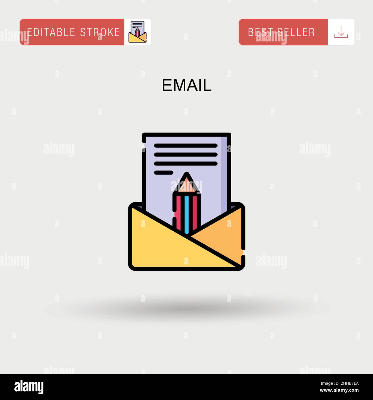 Email Simple vector icon Stock Vector Image & Art - Alamy