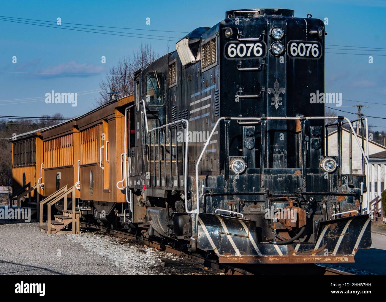NCRR Excursion Train Awaiting Departure, New Freedom, Pennsylvania, USA