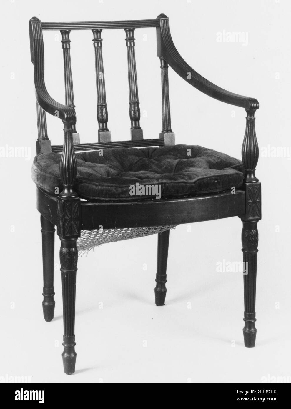 Squareback armchair 18001810 American This chair and a matching one