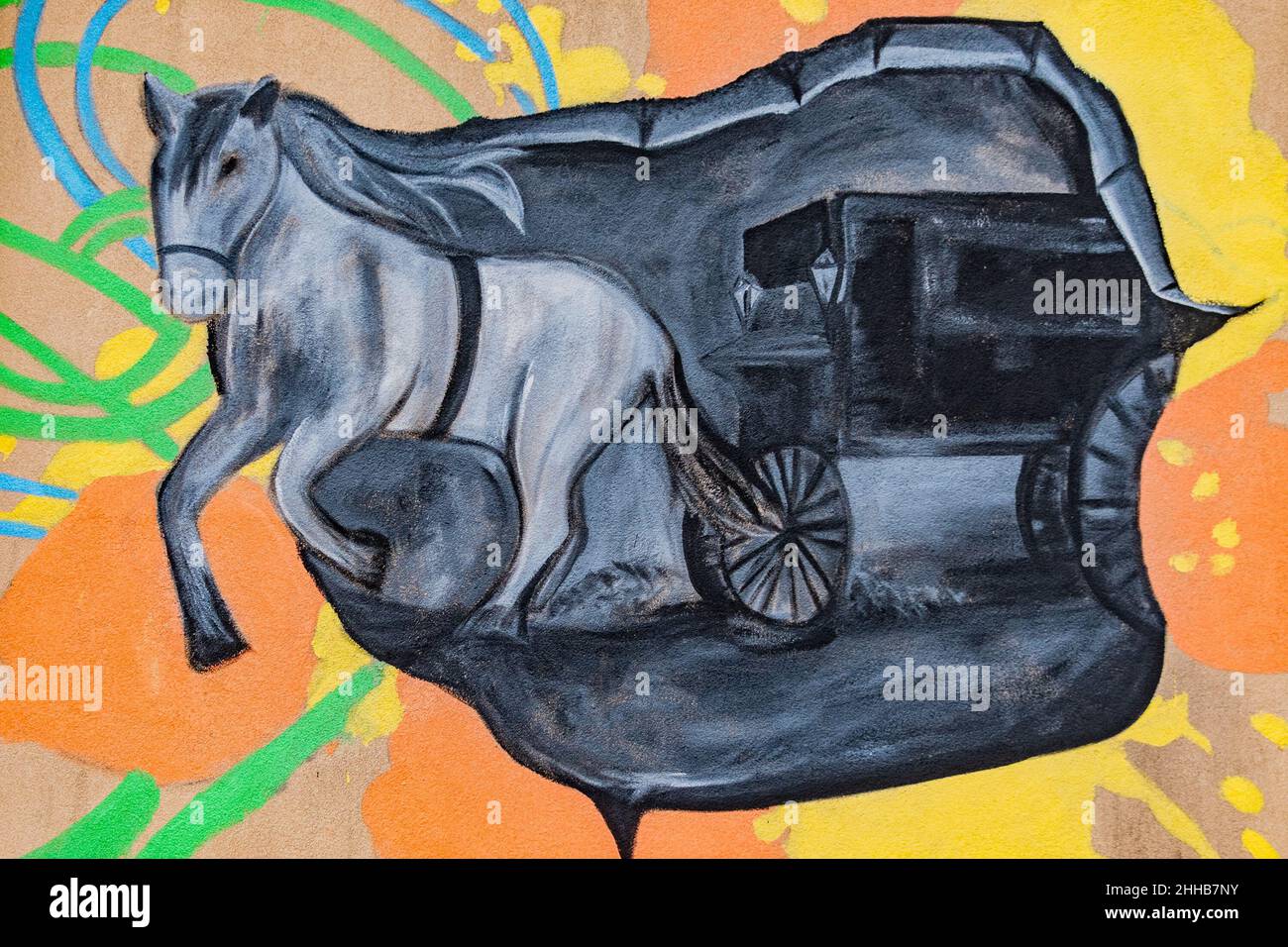 Mural Section, Glen Rock Public Library, Glen Rock , Pennsylvania, USA