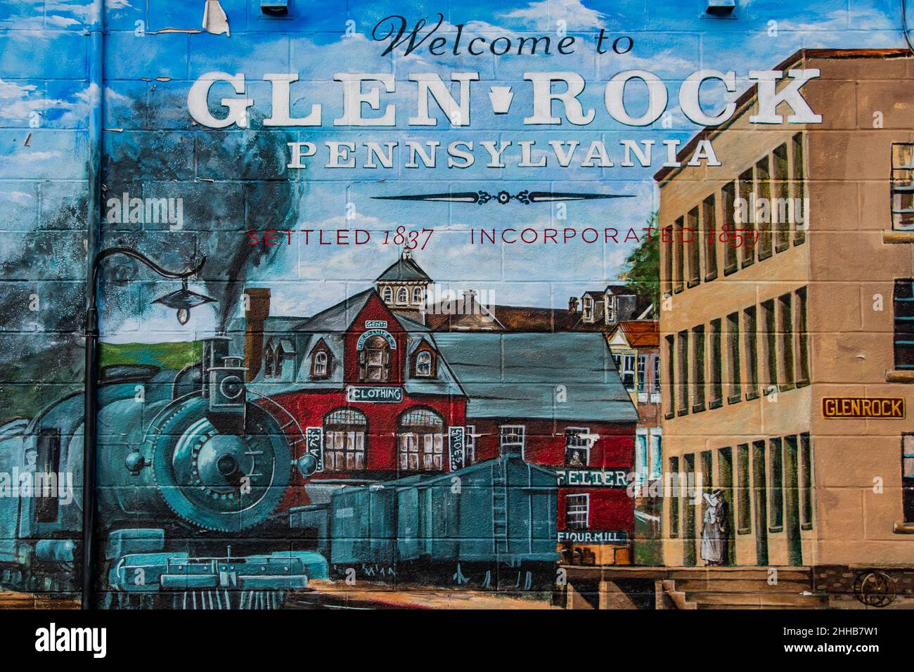 to glen rock mural hires stock photography and images Alamy