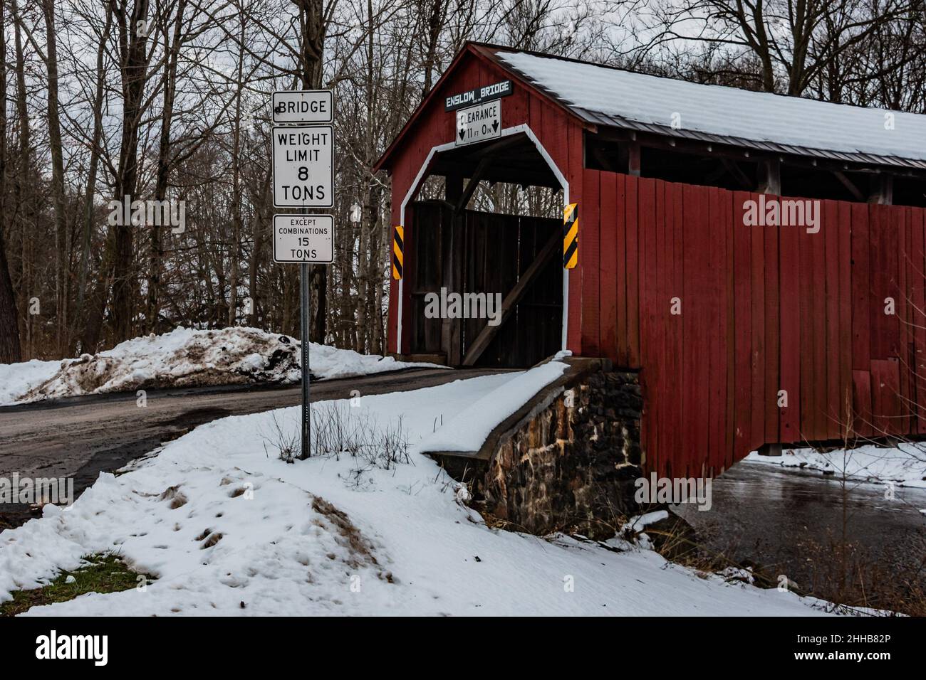 Enslow Covered Bridge Over Sherman Creek, Perry County, Pennsylvania