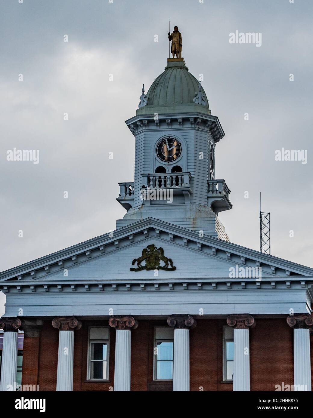 Franklin County Courthouse Under A Wintry Sky, Chambersburg