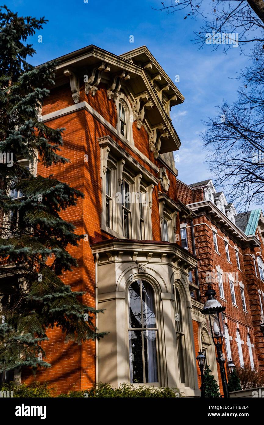 Historic Lancaster Neighborhood, Lancaster, Pennsylvania, USA Stock