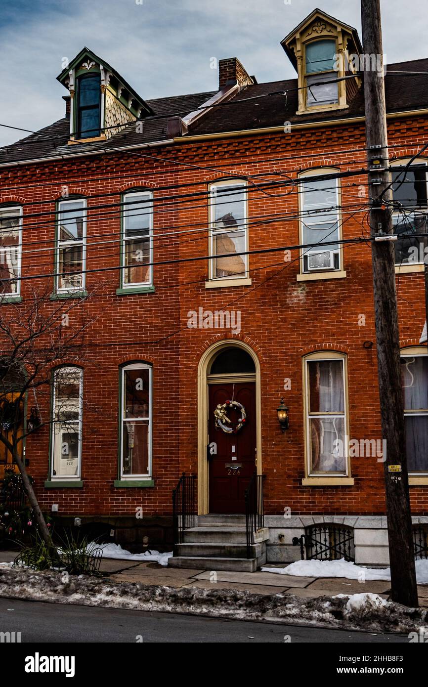 Historic Neighborhood in Lancaster, Pennsylvania, USA Stock Photo - Alamy