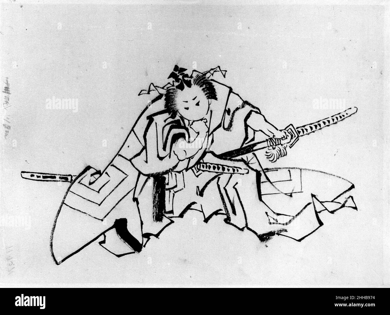 The Actor Danjuro as Shibaraku 18th–19th century School of Katsushika Hokusai Japanese. The Actor Danjuro as Shibaraku  57272 Stock Photo