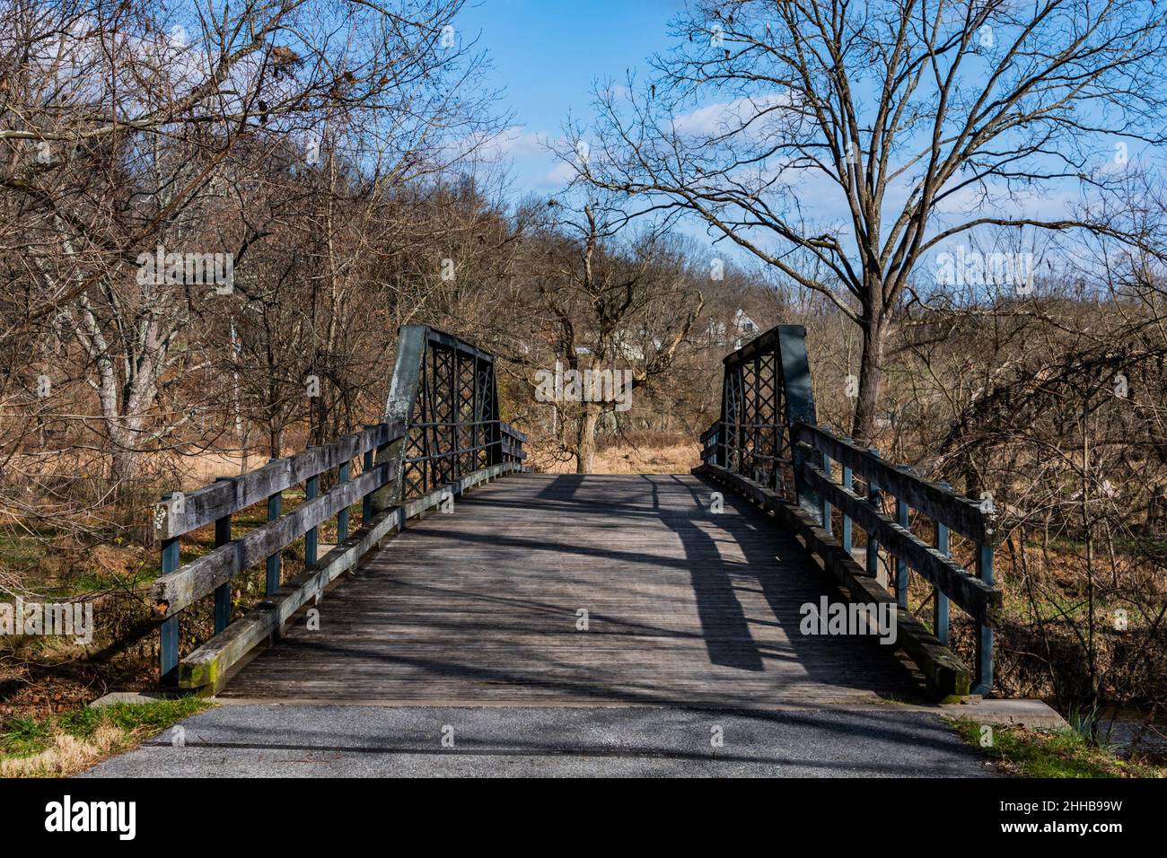 Bridge Over Codorus Creek, Seven Valleys, Pennsylvania, USA Stock Photo