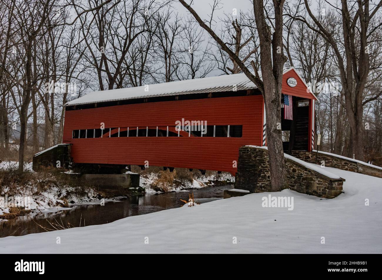The Heikes Covered Bridge is a historic covered bridge in Huntington