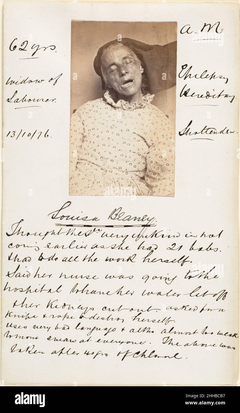 Louisa Blaney 1870s Unknown A sobering foil to the cartes-de