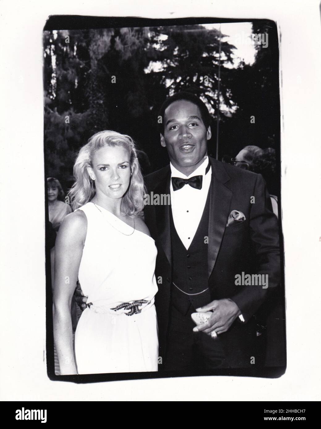 LOS ANGELES, CA - 1984: Nicole Brown and O.J. Simpson attend a function circa 1984 in Los Angeles, California. . Credit:  Ron Wolfson / Rock Negatives / MediaPunch Stock Photo