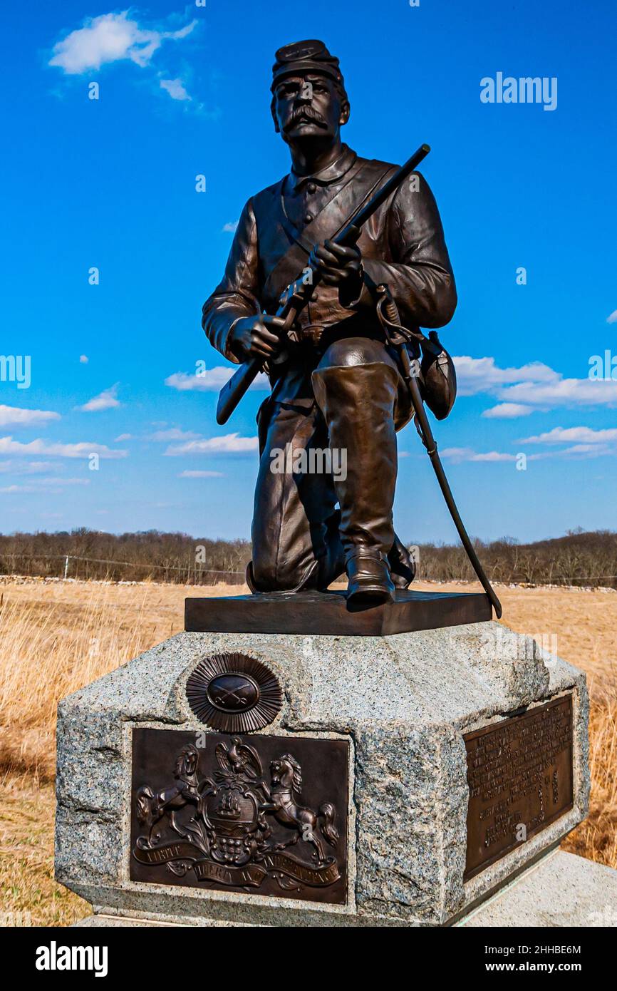 Photo of The 1st Pennsylvania Volunteer Cavalry Regiment Monument ...