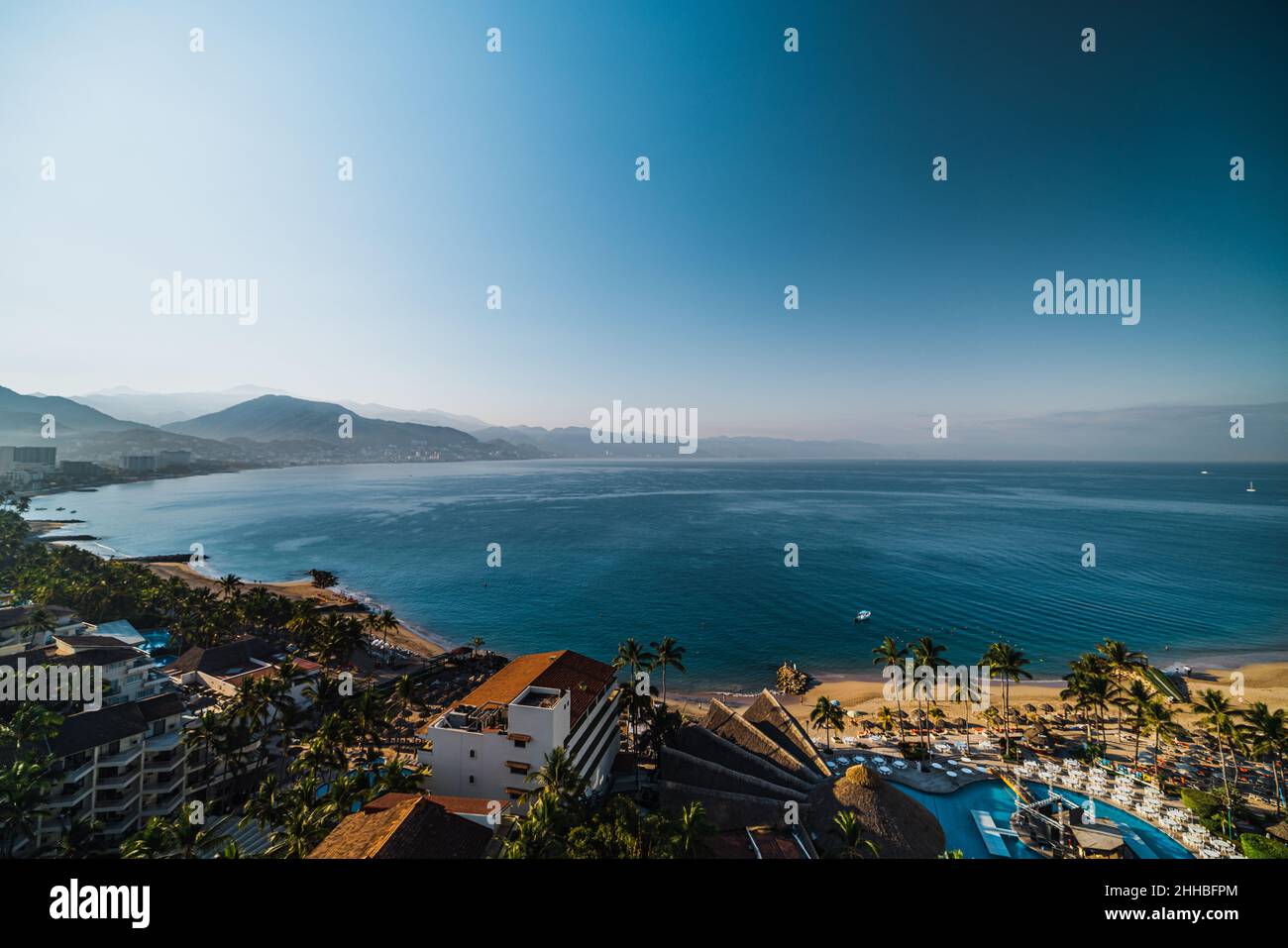 Puerto Vallarta Mexico Beach from the air Stock Photo - Alamy