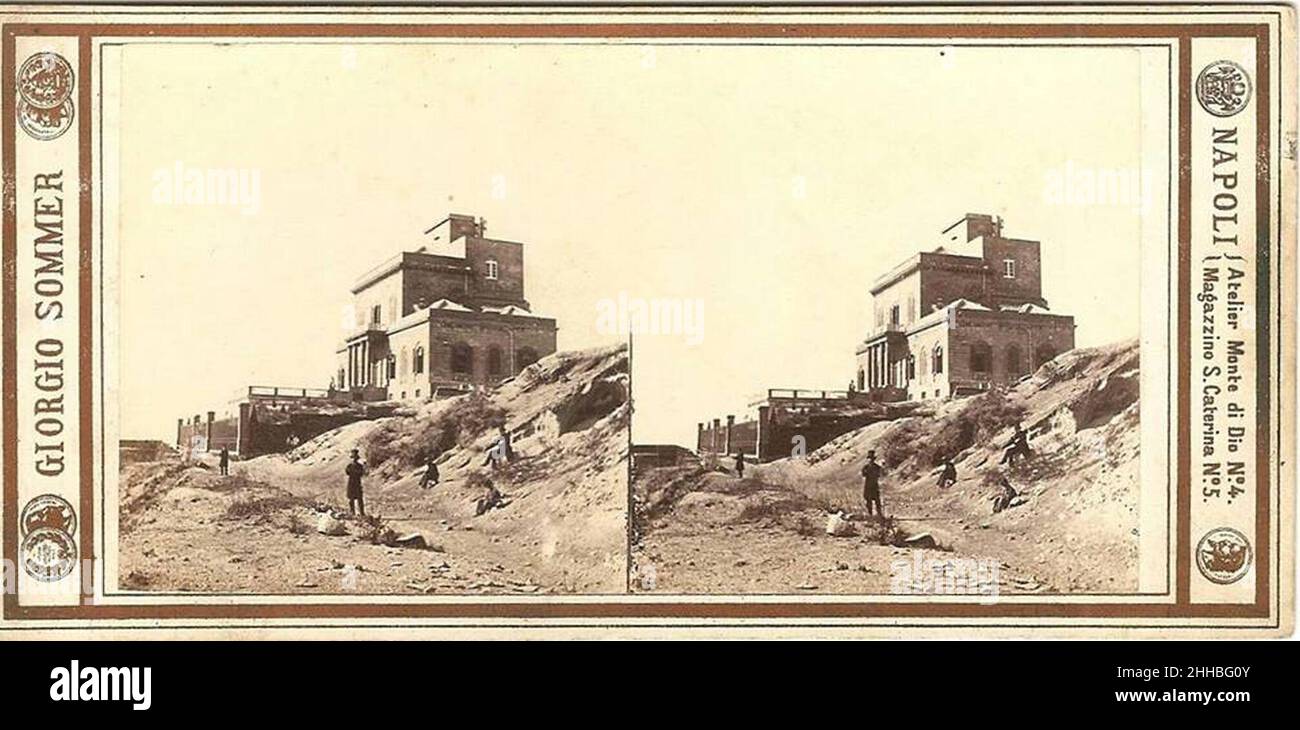 Sommer, Giorgio (1834-1914) - Vesuvio - Osservatorio Vesuviano. Stock Photo