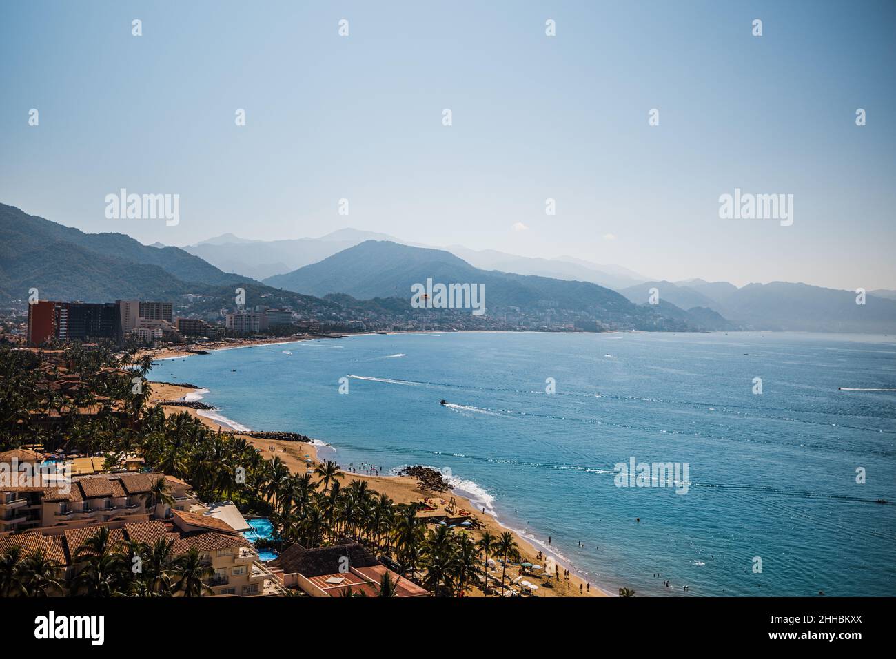 Puerto Vallarta Mexico beach from the air Stock Photo - Alamy