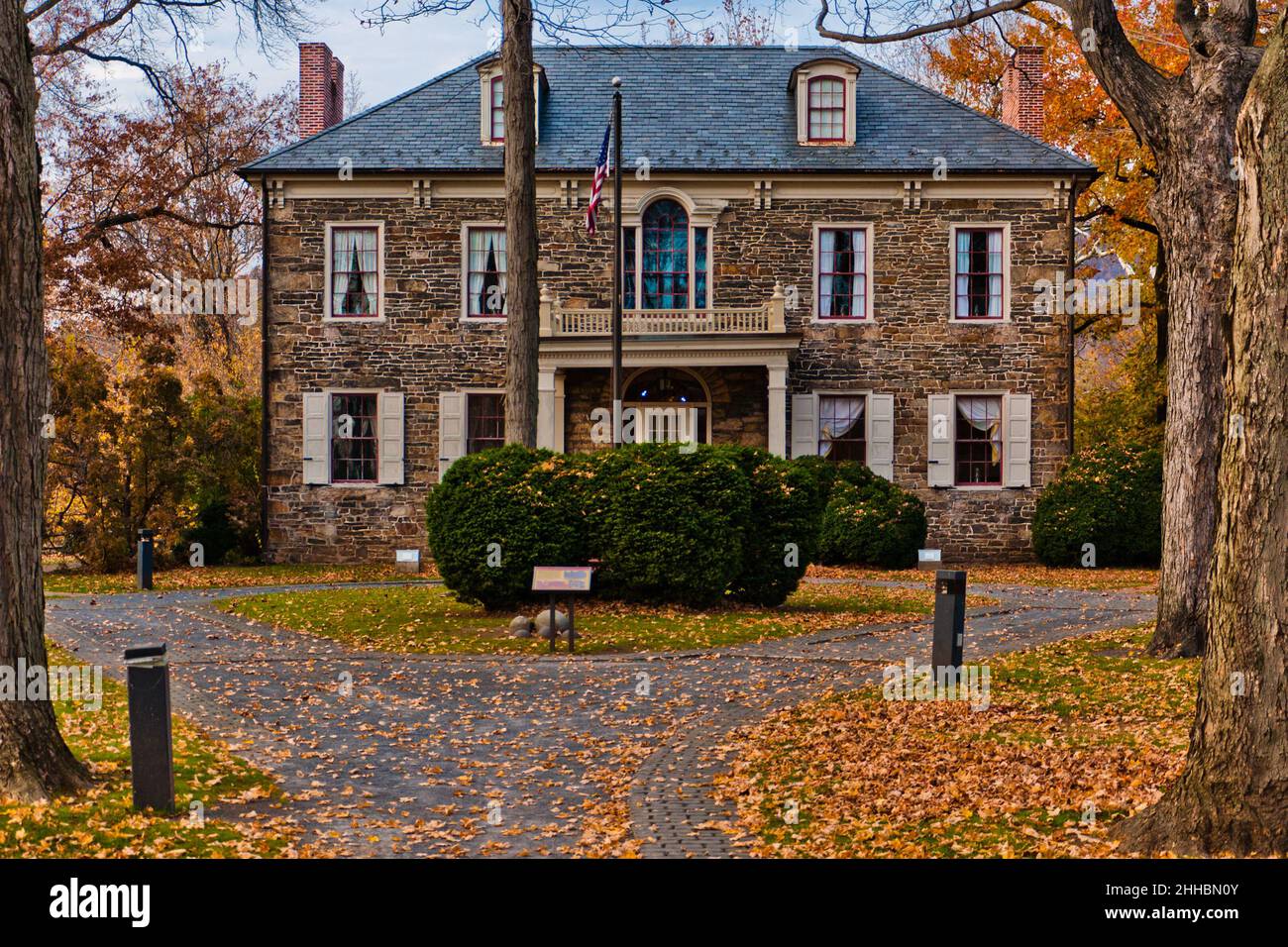 View of Fort Hunter Mansion, Harrisburg, Pennsylvania Stock Photo Alamy