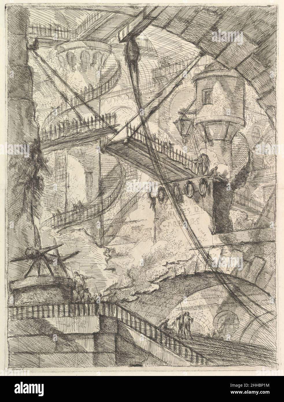 The Drawbridge, from Carceri d'invenzione (Imaginary Prisons) ca. 1749 ...