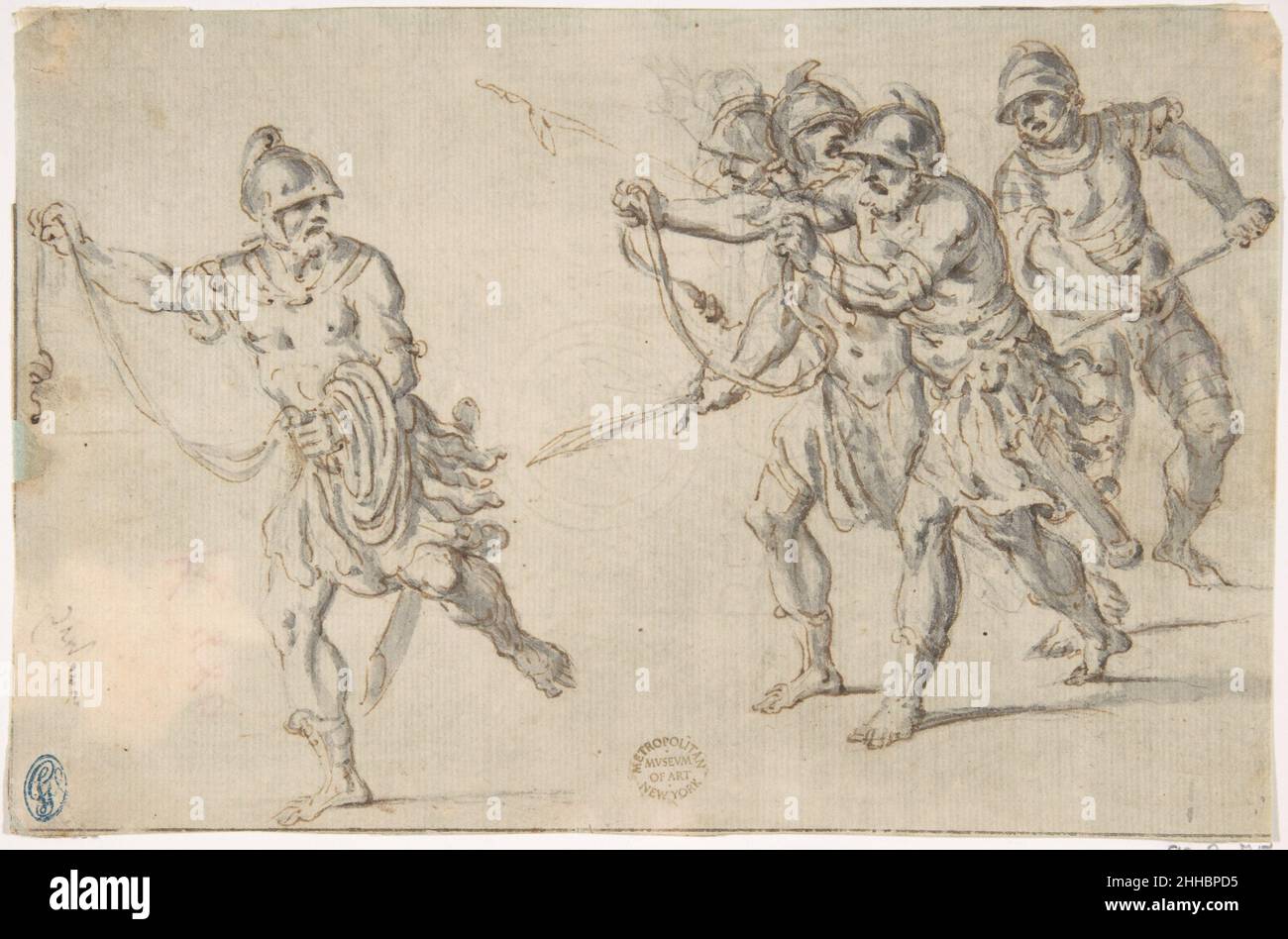 Soldiers Running 16th century Anonymous, Italian, 16th century Italian. Soldiers Running  340219 Stock Photo