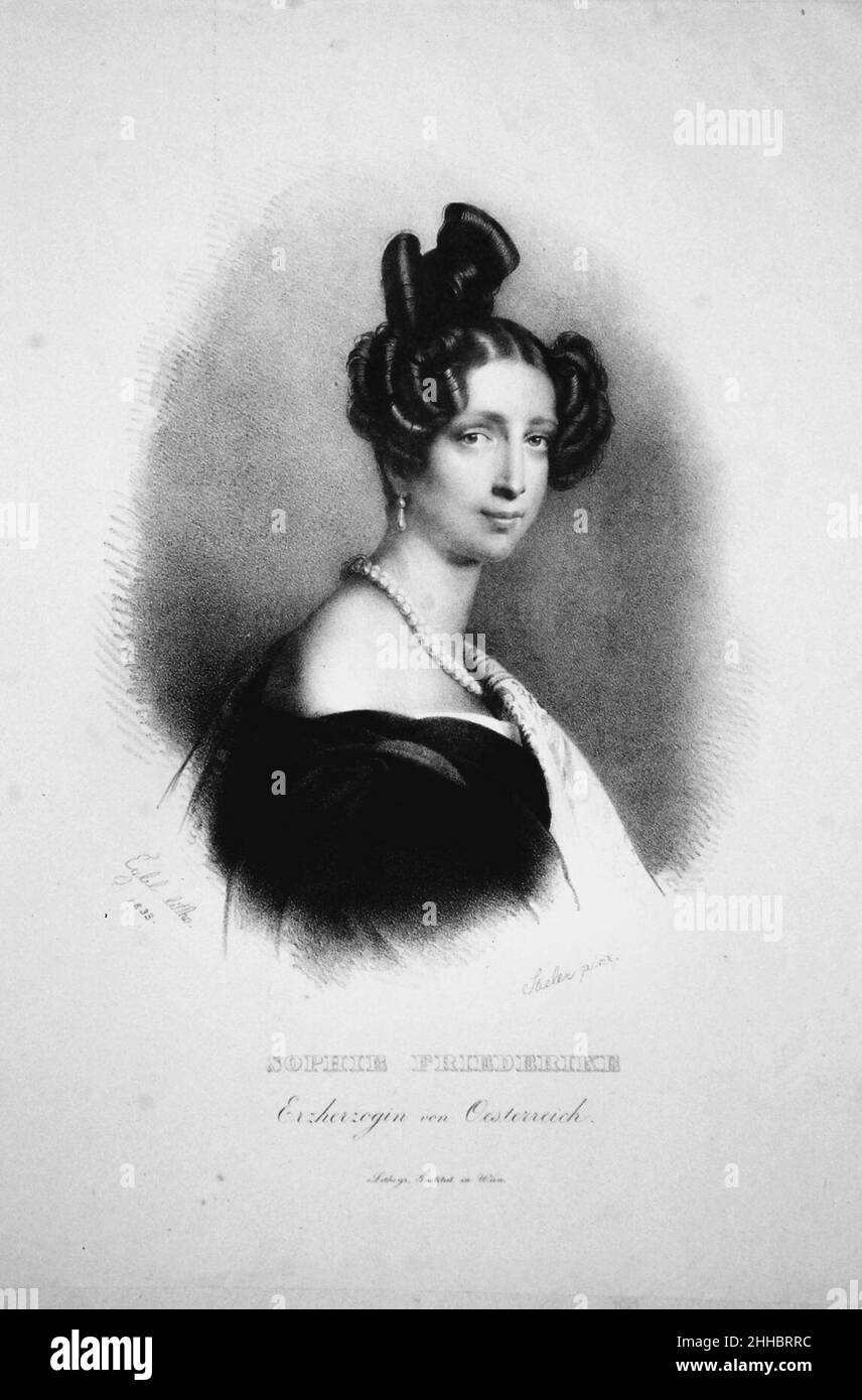 Sophie Friederike von Bayern Litho Stock Photo Alamy