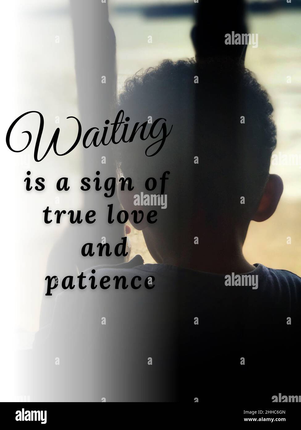 boy waiting for true love