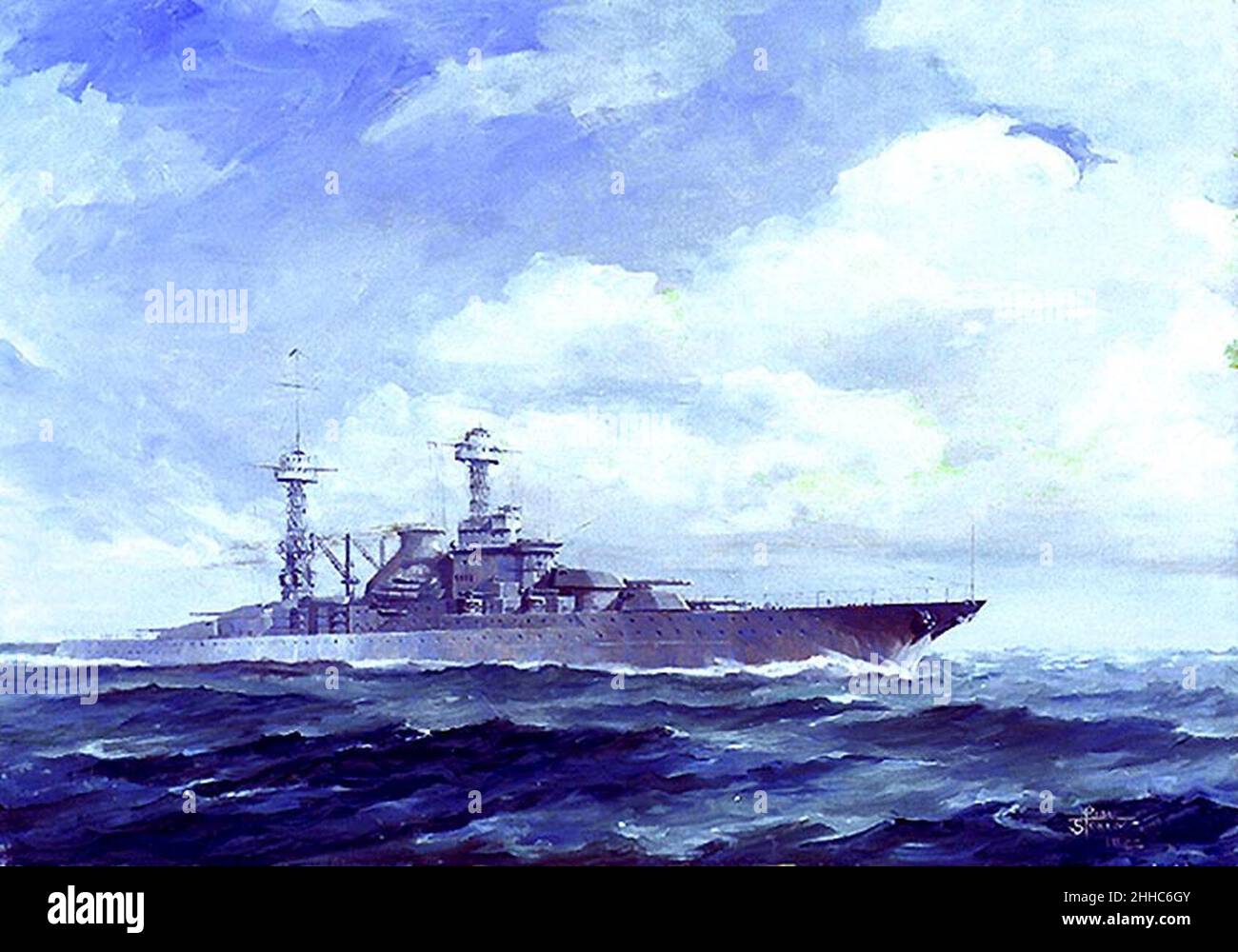 South Dakota class battleship;H63502k Stock Photo - Alamy