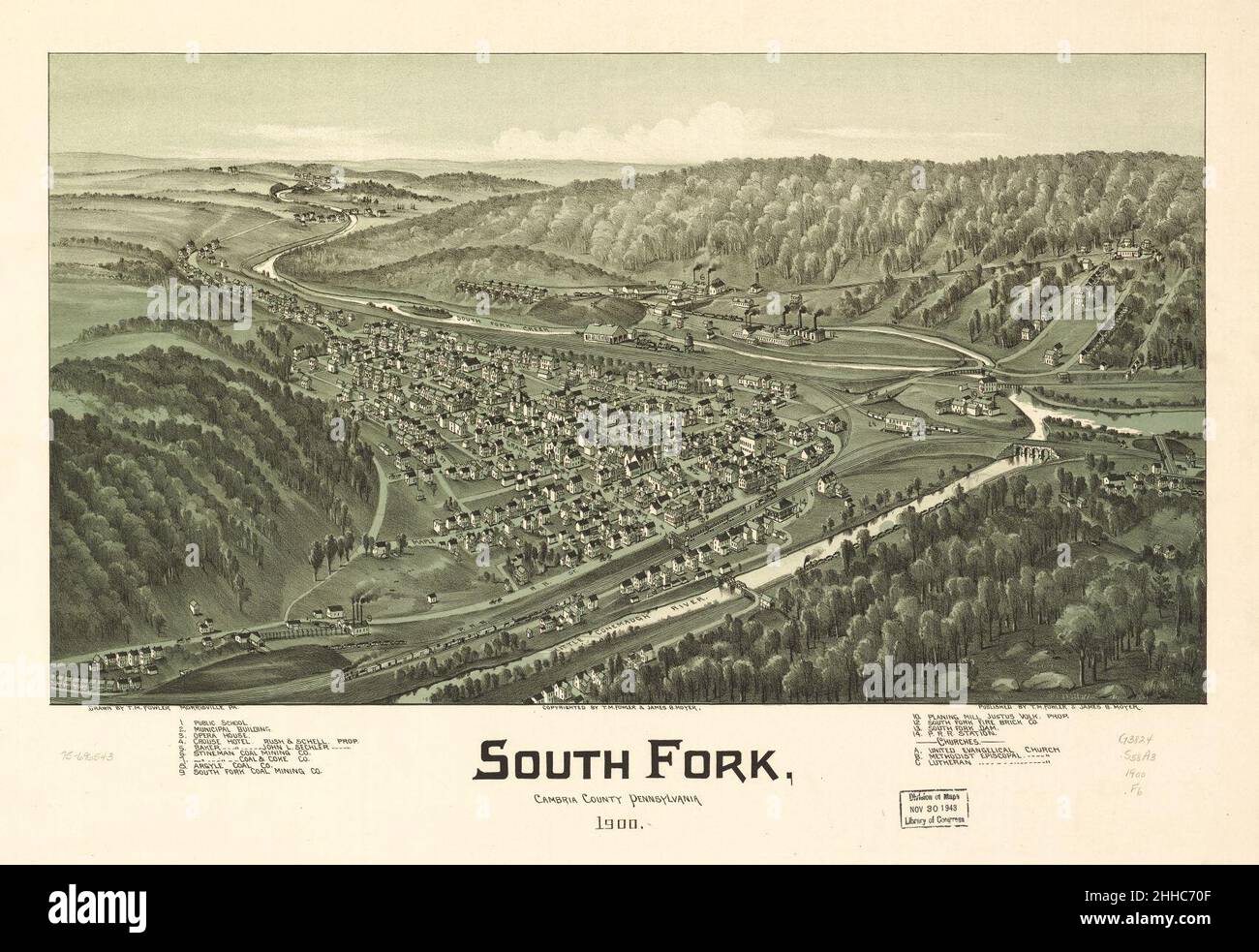 South Fork, Cambria County, Pennsylvania 1900 Stock Photo Alamy