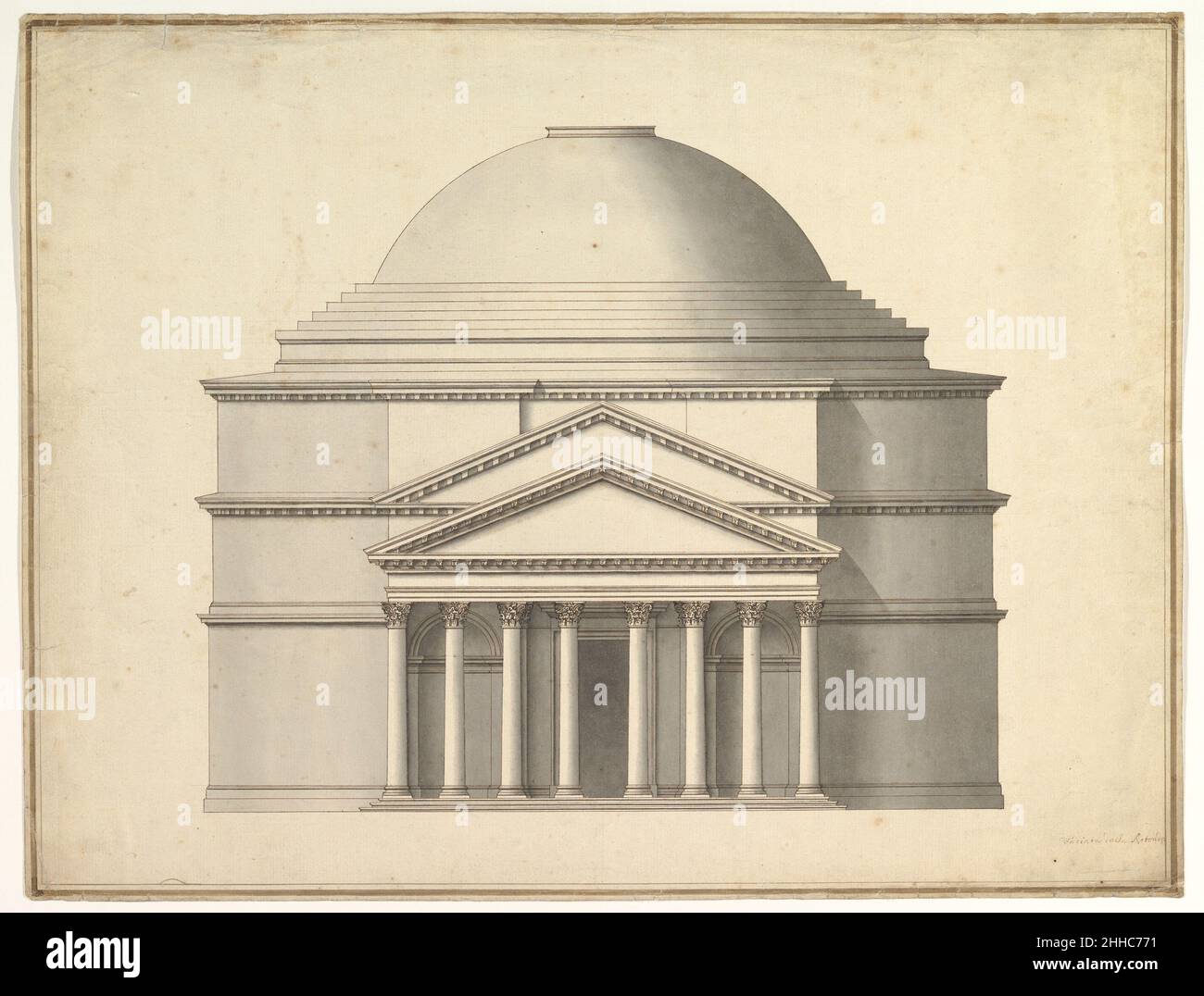 Facade of a Rotunda 1688–1782 Attributed to Antonio Maria Visentini ...