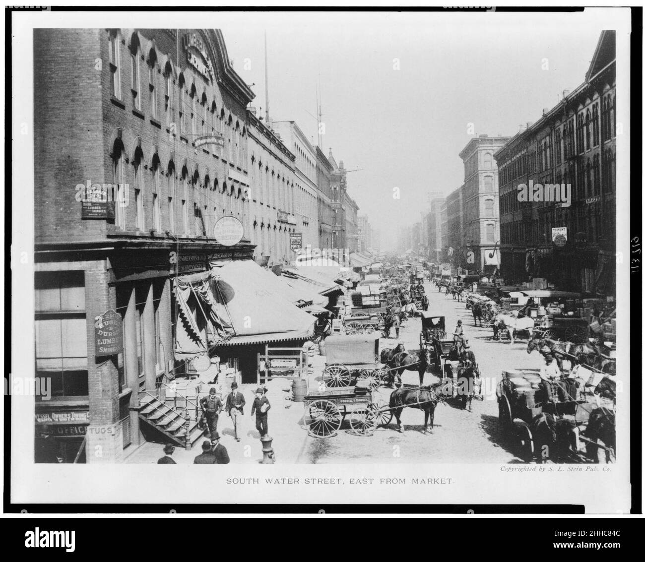 South Water Street, East from Market Stock Photo Alamy