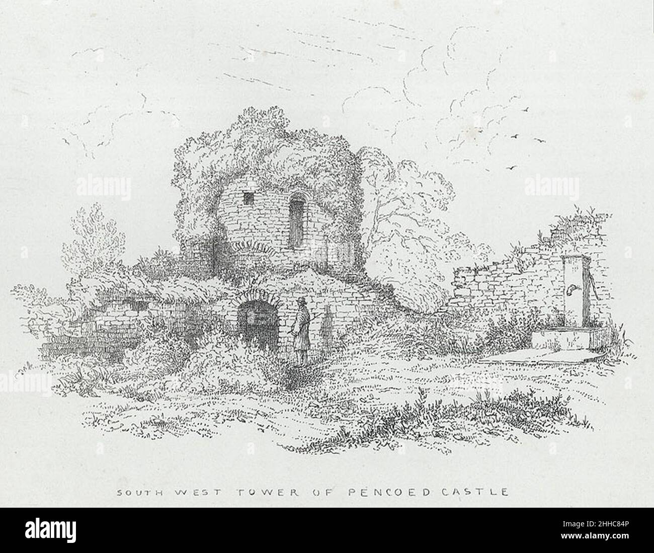 South West Tower of Pencoed Castle Stock Photo Alamy