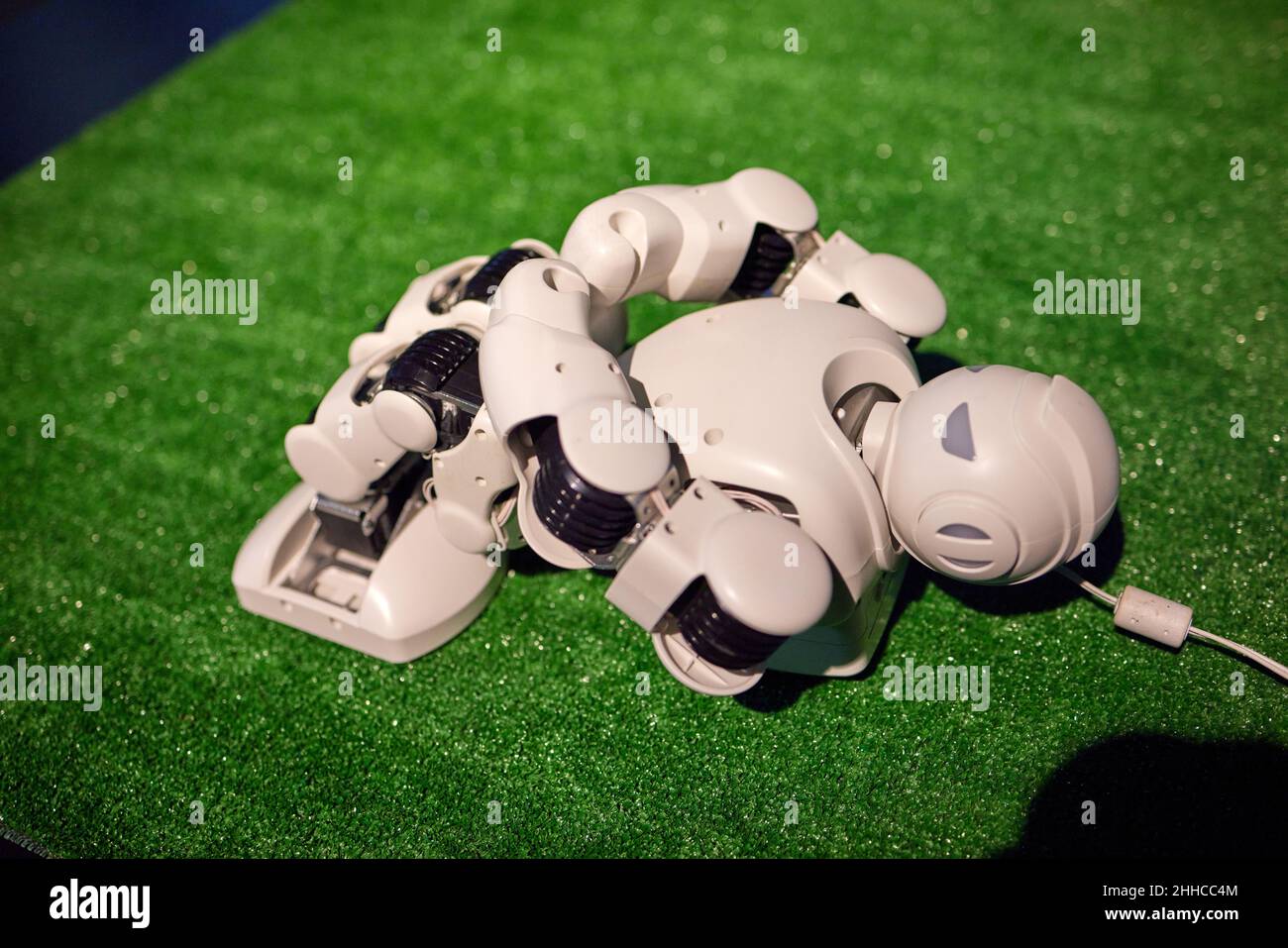 robot, autonomous programmable humanoid robot radio-controlled close-up ...