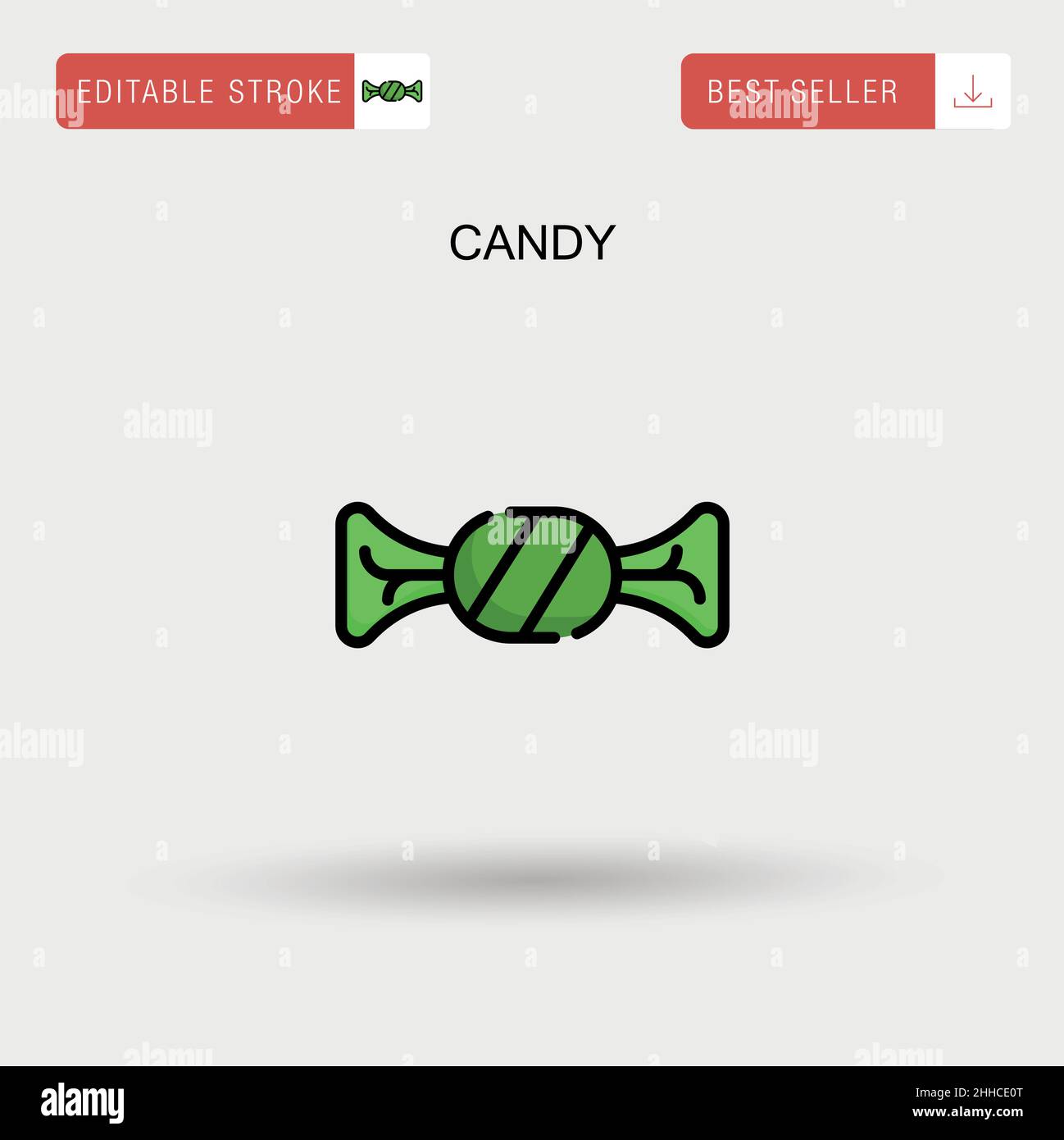 Candy Simple vector icon Stock Vector Image & Art - Alamy