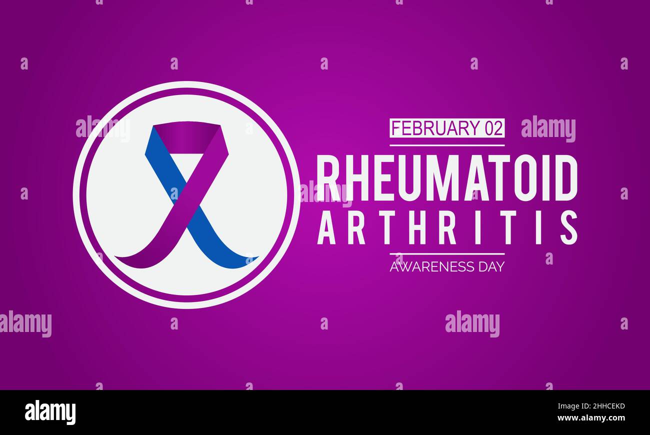 Rheumatoid Arthritis Awareness Day. Medical concept vector template for