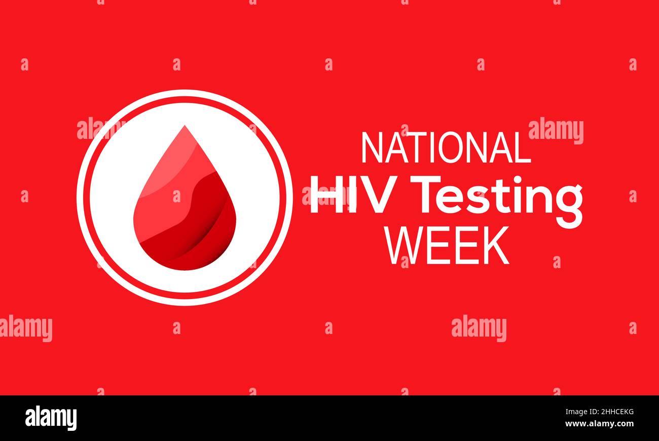 National HIV Testing Week. Medical concept vector template for banner
