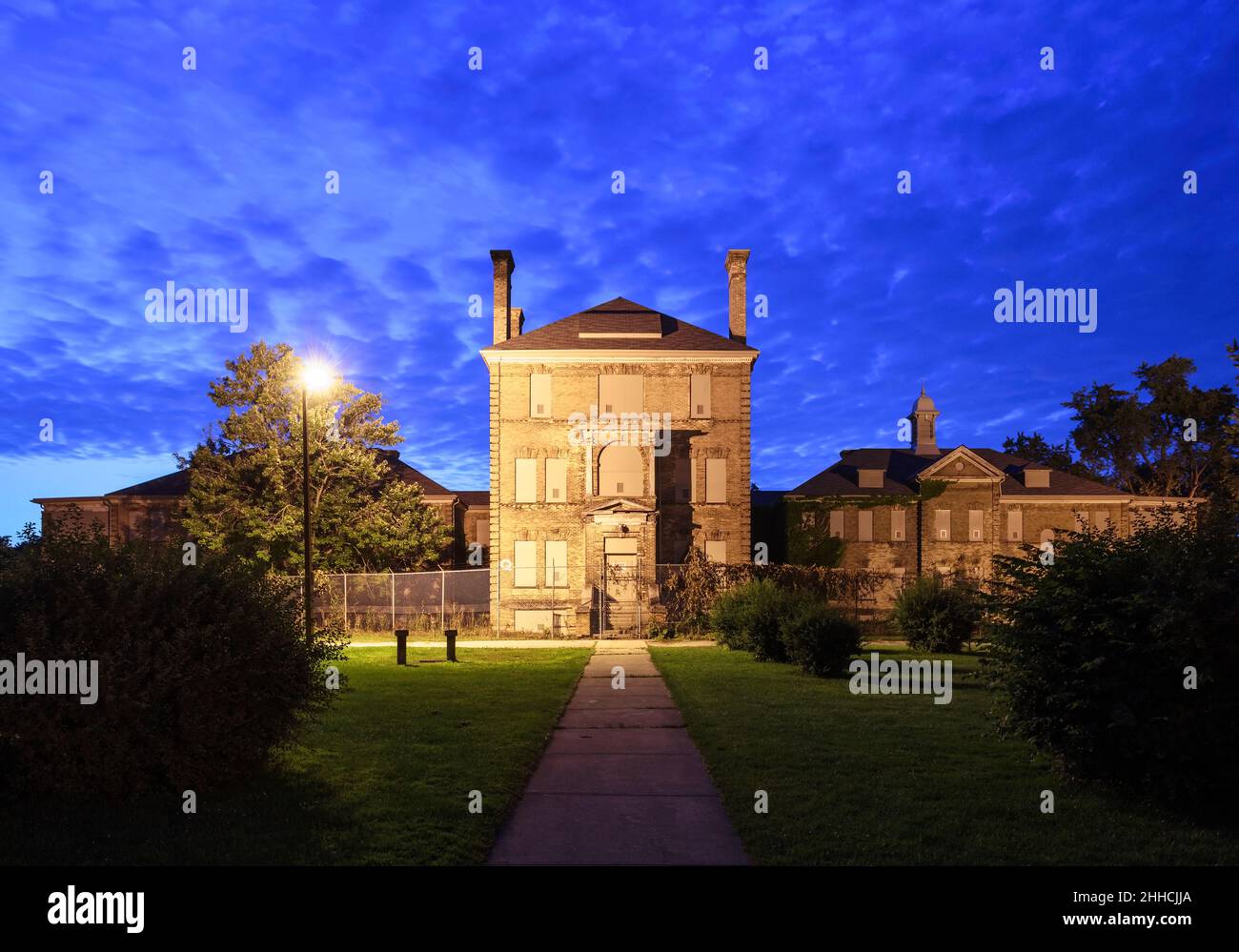The Infirmiry?Exam Building at the London Psychiatric Hospital in London, Ontario, Canada. Stock Photo