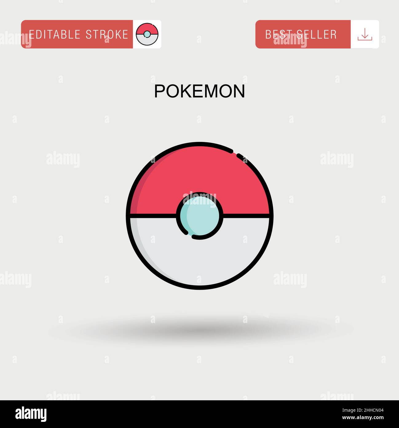 Pokemon Pokeball Icon Digital Clipart in Rainbow Colors -  Hong Kong