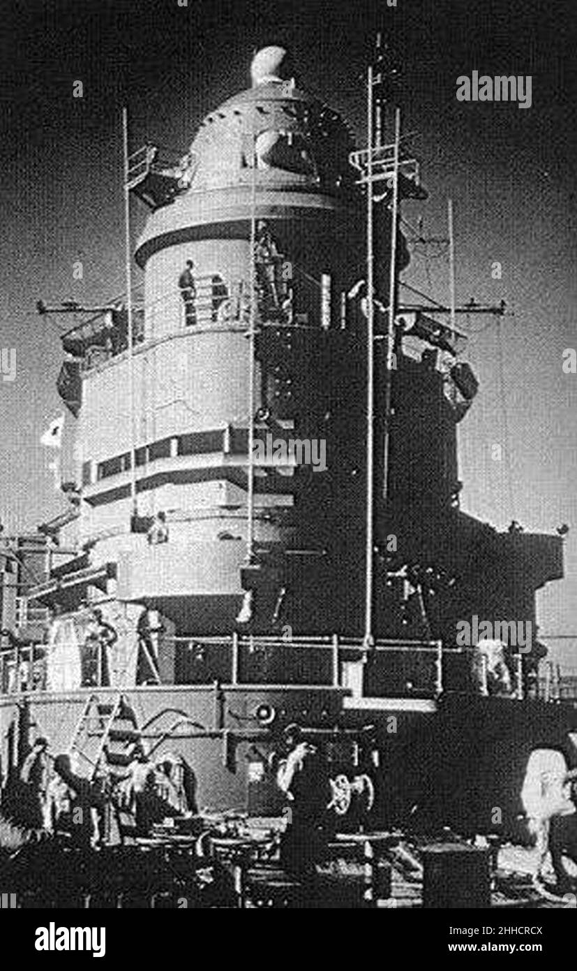 SPG-59 radar aboard USS Norton Sound (AVM-1), in 1963. Stock Photo