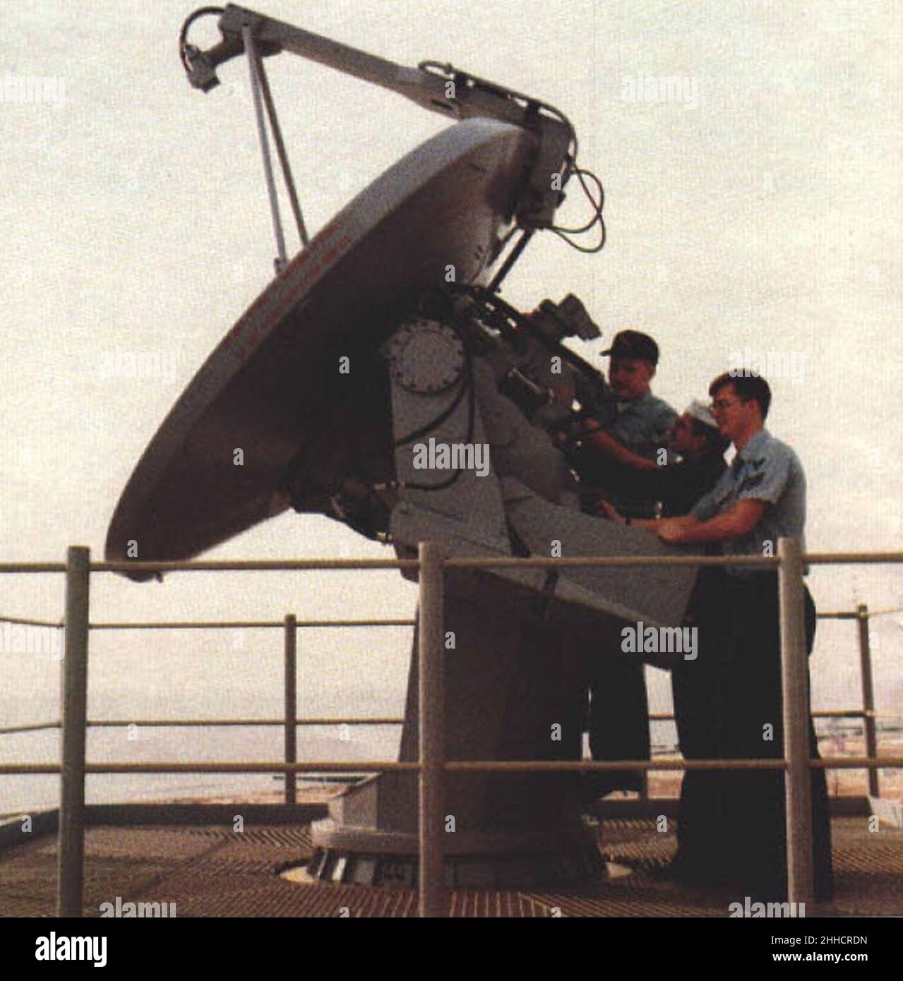 SPG-62 radar at Surface Combat Systems Center, Wallops Island c1988. Stock Photo