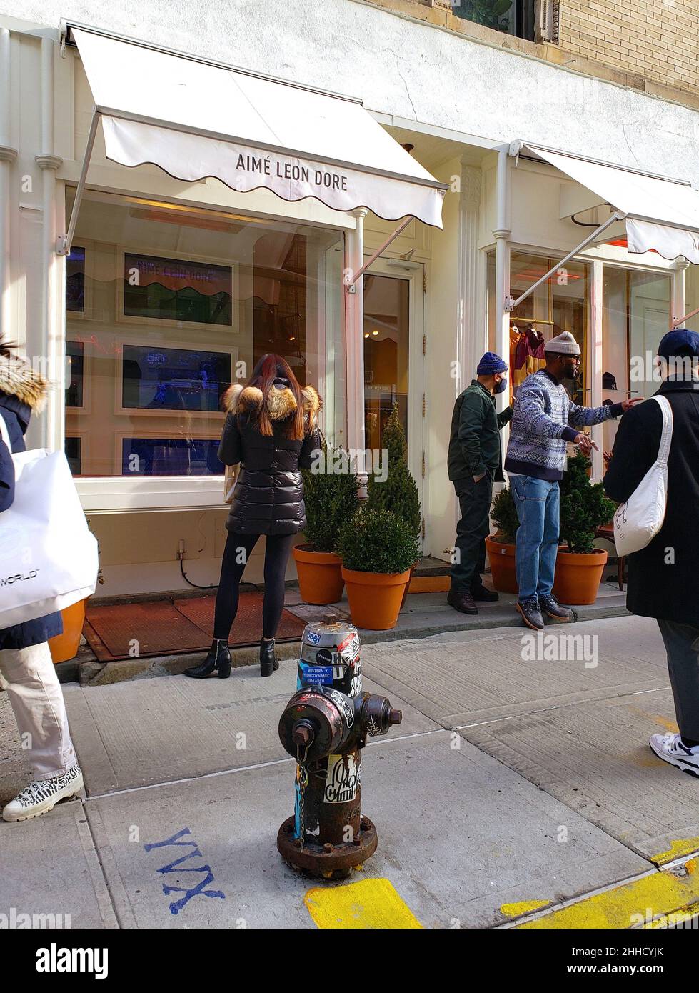 General View of the store Aime Leon Dore on Mulberry Street in Soho, New  York on January 23, 2022. French luxury giant LVMH has taken a minority  stake in the New York-based