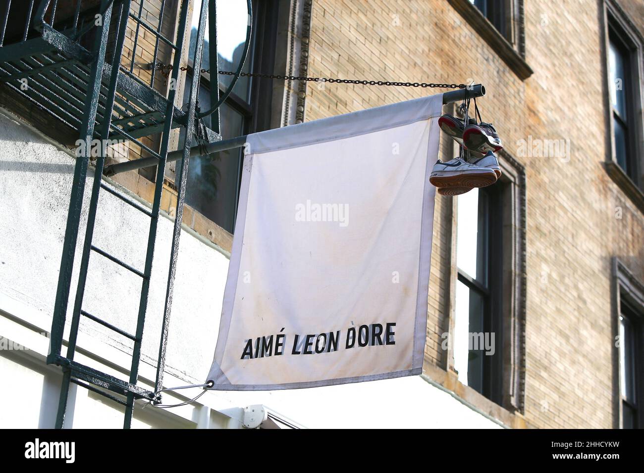 General View of the store Aime Leon Dore on Mulberry Street in Soho, New  York on January 23, 2022. French luxury giant LVMH has taken a minority  stake in the New York-based