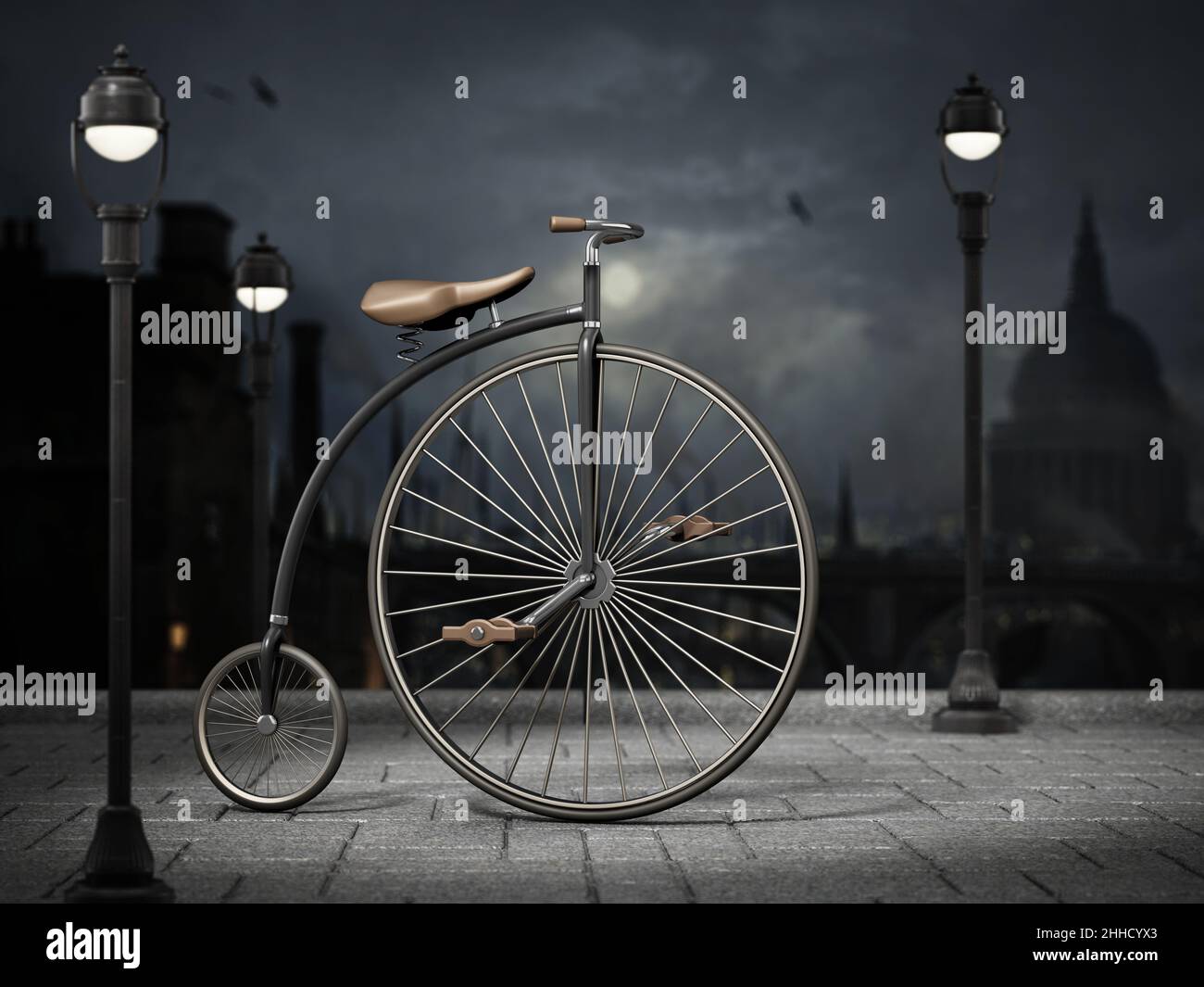Victorian penny farthing hi-res stock photography and images - Alamy