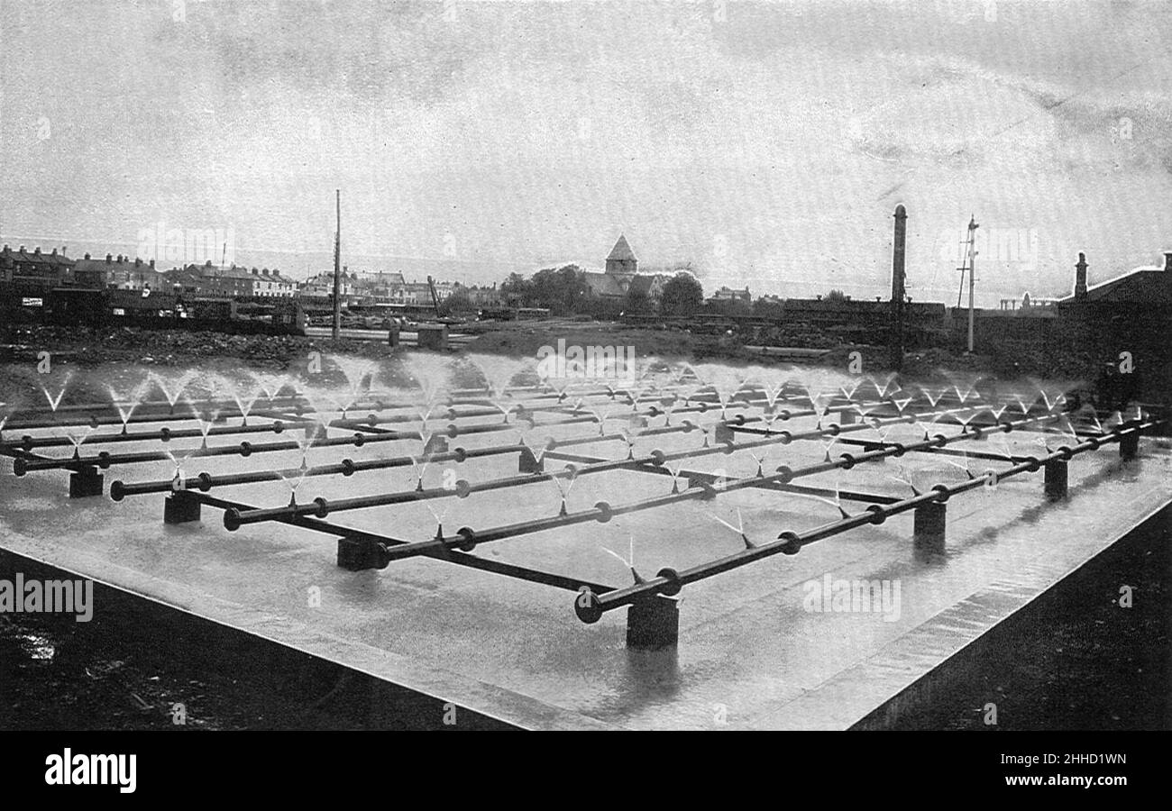 Spray watercooling plant for condensing engines (Rankin Kennedy, Modern Engines, Vol IV Stock