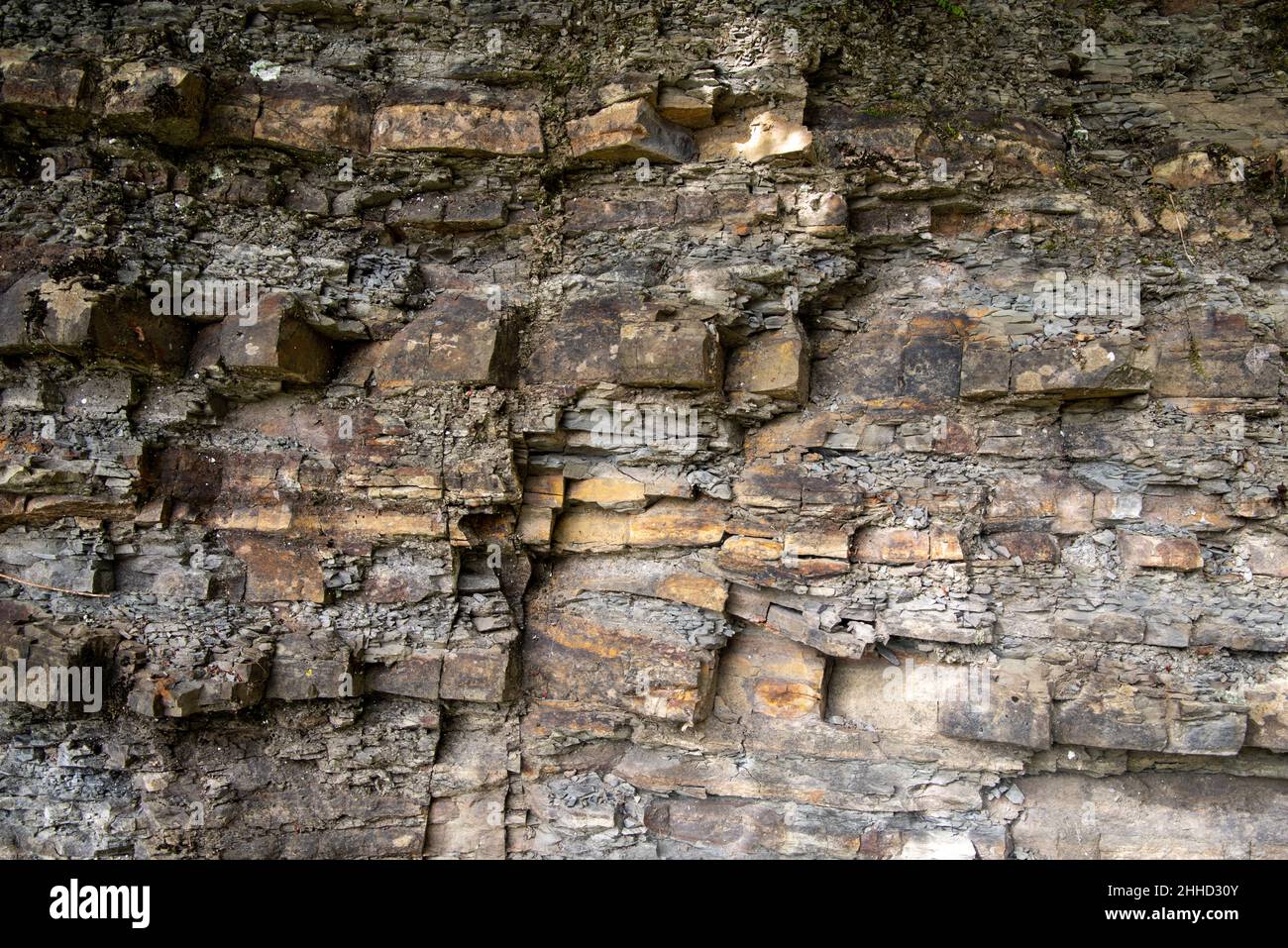 Brittle rock as texture or background Stock Photo Alamy