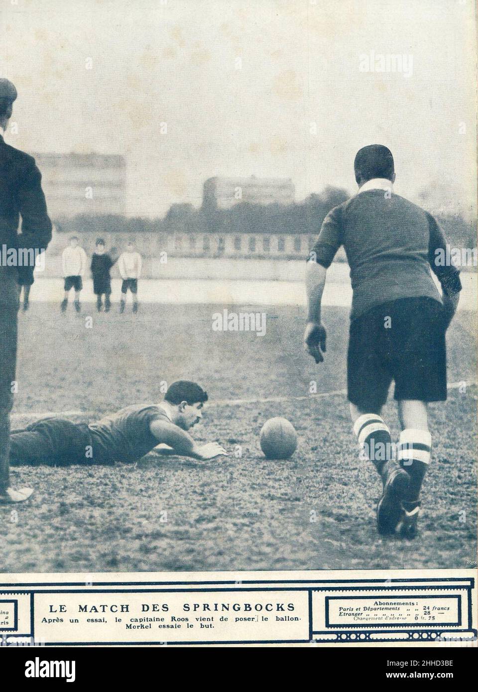 Springboks in Paris - Jan 1907 Stock Photo - Alamy